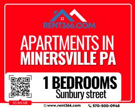 1 Bedroom Apartments for Rent in Minersville PA