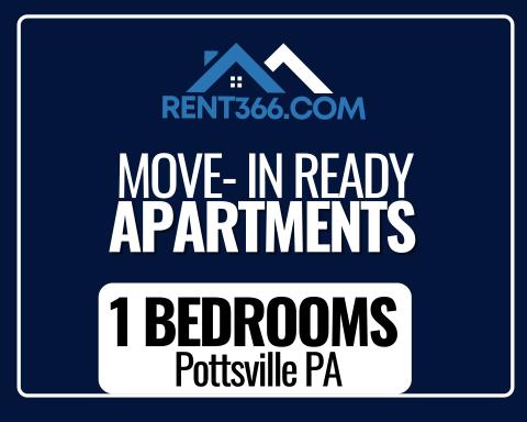 Move-In Ready 1 Bedroom Rentals in Pottsville PA